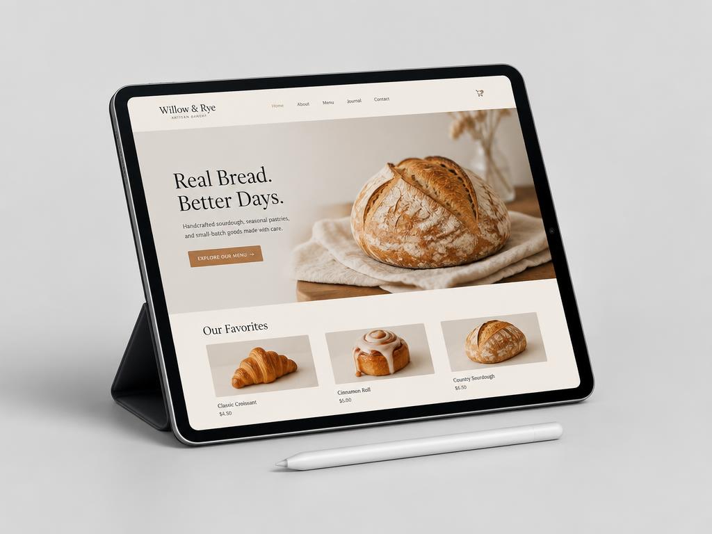 Willow & Rye website designed by Upnex Digital